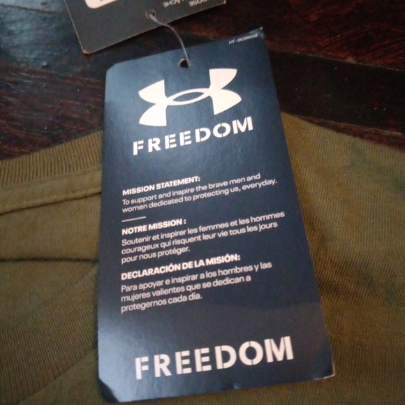 BRAND NEW WITH TAGS UNDER ARMOUR FREEDOM Mens TSHIRT 2XL NWT Color Green... - Picture 6 of 12